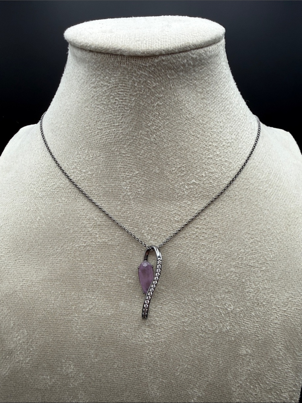 Bomb Party Dripping In No Regrets Purple Kunzite Quartz Necklace NK71672